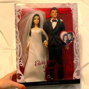 Elvis and Priscilla Wedding Day Barbies